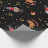 Klassiek kerstspeelgoed inpakpapier (Hoek)