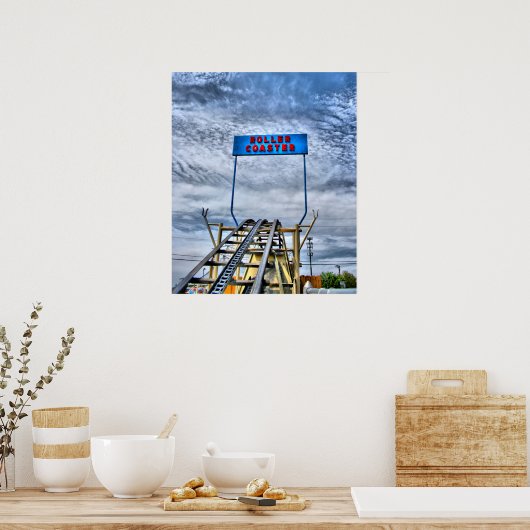 "Klassiek Kiddie Onderzetter" Poster (Keuken)