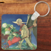 Klassiek kind, biologisch tuinieren; Victory garde Sleutelhanger (Achterkant)