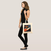 Klassiek kind leest een boek uit de bibliotheek tote bag (Voorkant (model))