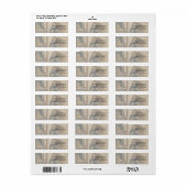 Klassiek Kind met Kerstelijke Groet Label (Full Sheet)
