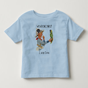 Klassiek kind, piraat spelende jongen met papegaai kinder shirts