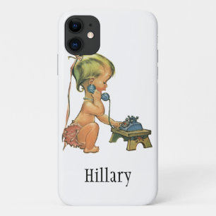 Klassiek kind Schattig blond meisje dat op speelgo Case-Mate iPhone Case