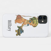 Klassiek kind Schattig blond meisje dat op speelgo Case-Mate iPhone Case (Achterkant (horizontaal))