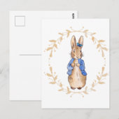 Klassiek kinderboekkonijn briefkaart (Voorkant / Achterkant)
