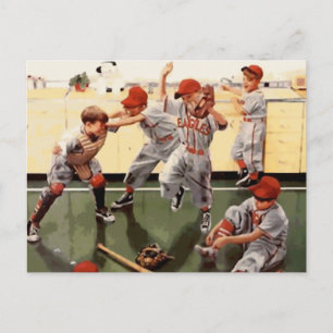 Klassiek Kinderhonkbal Briefkaart