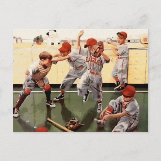 Klassiek Kinderhonkbal Briefkaart (Voorkant)