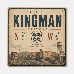 Klassiek Kingman Arizona Route 66 Souvenir Magneet