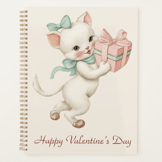 Klassiek Kitten Cadeau Valentijnsdag Planner (Voorkant)