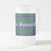 Klassiek Klan Wallace Tartan Pset Stein Matglas Bierpul (Voorkant rechts)