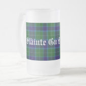 Klassiek Klan Wallace Tartan Pset Stein Matglas Bierpul (Voorkant links)