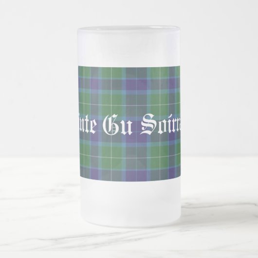 Klassiek Klan Wallace Tartan Pset Stein Matglas Bierpul (Center)
