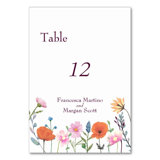 Klassiek kleurrijk bloemengroen kaart (Voorkant)