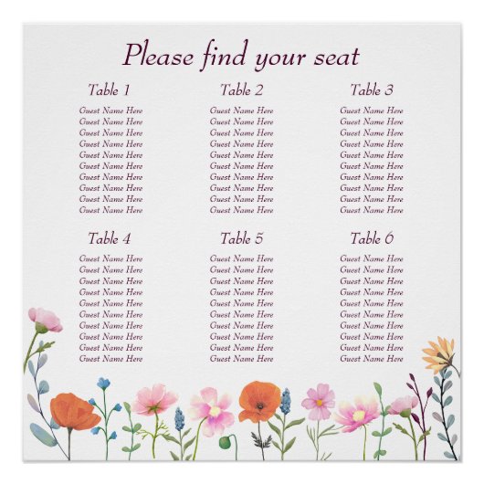 Klassiek kleurrijk bloemengroen perfect poster (Voorkant)