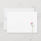 Klassiek kleurrijk bloemengroen RSVP kaartje (Achterkant)