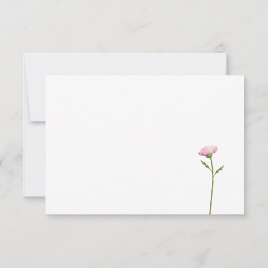 Klassiek kleurrijk bloemengroen RSVP kaartje (Achterkant)