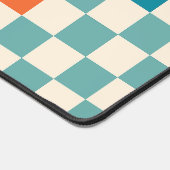 Klassiek kleurrijk geruit schaakbordpatroon bureaumat (Hoek)