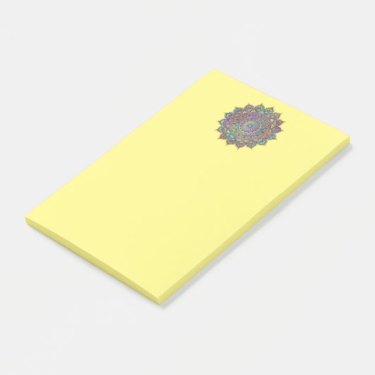 Klassiek Kleurrijk Mandala India Stijl 1 Post-it® Notes (Schuin)