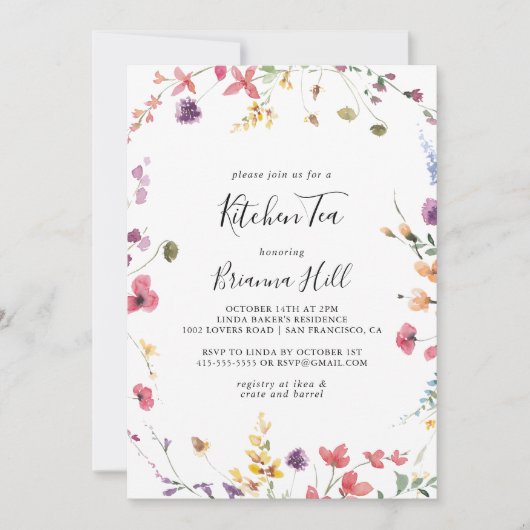 Klassiek kleurrijk Wild Kitchen Vrijgezellenfeest Kaart (Voorkant)