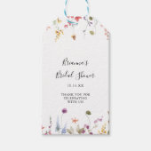 Klassiek kleurrijk Wilde Floral Vrijgezellenfeest Cadeaulabel (Voorkant)