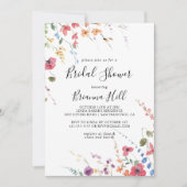 Klassiek kleurrijk Wilde Floral Vrijgezellenfeest Kaart (Voorkant)