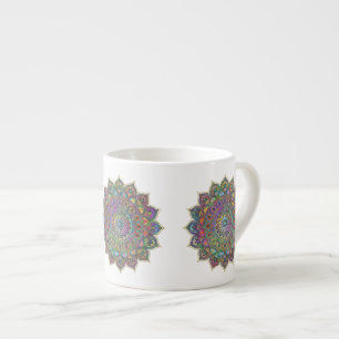Klassiek Kleurrijke Mandala India Stijl 1 Espresso Kop