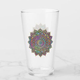 Klassiek Kleurrijke Mandala India Stijl 1 Glas