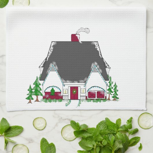Klassiek Knus Huis Theedoek (Gevouwen)