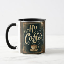 Klassiek Koffie Citaat Kunstwerk Design Mok