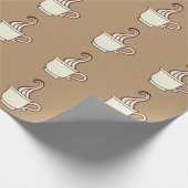 Klassiek koffiecadeauverpakkings papier (Hoek)