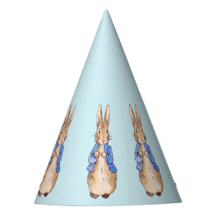 Klassiek konijn blauwe jas feesthoedjes