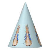 Klassiek konijn blauwe jas feesthoedjes (Links)