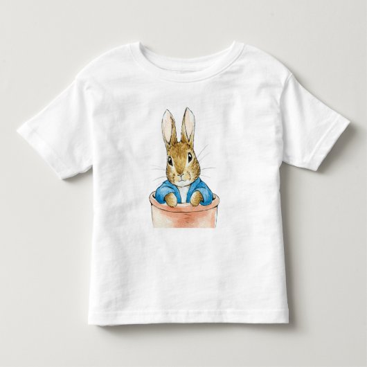 Klassiek konijn blauwe jas kinder shirts (Voorkant)