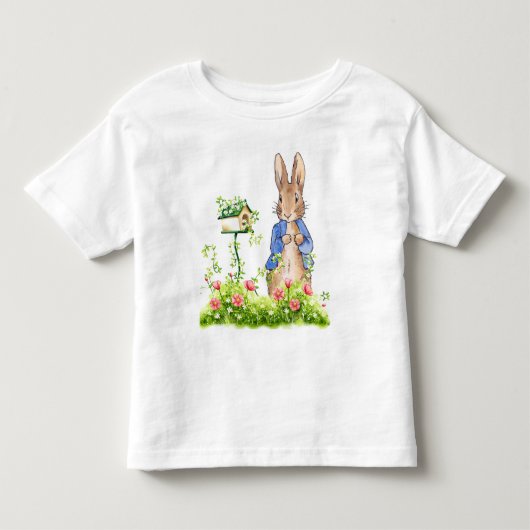 Klassiek konijn blauwe jas kinder shirts (Voorkant)