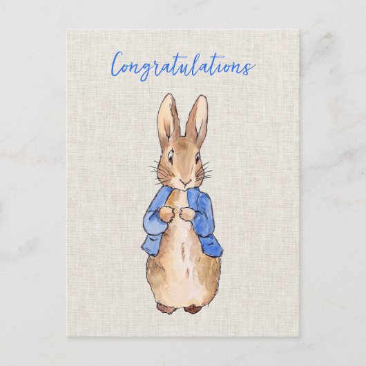 Klassiek konijn Congratulations Briefkaart (Voorkant)