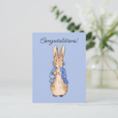 Klassiek konijn Congratulations Briefkaart (Staand voorkant)