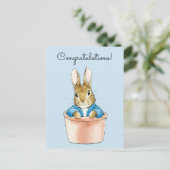 Klassiek konijn Congratulations Briefkaart (Staand voorkant)