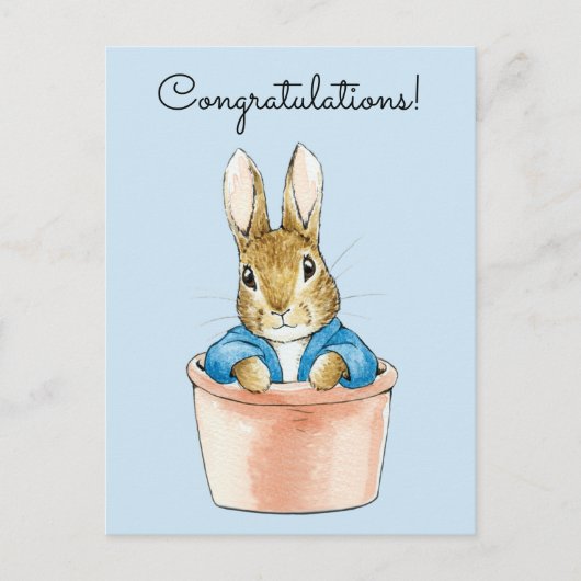 Klassiek konijn Congratulations Briefkaart (Voorkant)