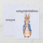 Klassiek konijn Gefeliciteerd (Voorkant / Achterkant)