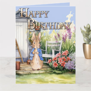 Klassiek konijn Gefeliciteerd met je verjaardag Kaart