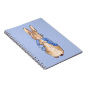 Klassiek konijn in blauwe jas notitieboek (Rechterzijde)