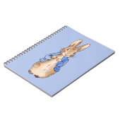 Klassiek konijn in blauwe jas notitieboek (Linkerzijde)