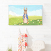 Klassiek konijn in een wei spandoek (Insitu)