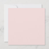 Klassiek konijn in roze jas kaart (Achterkant)