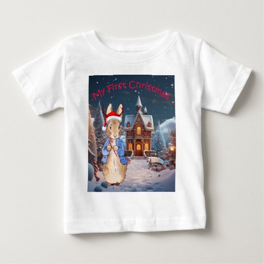 Klassiek Konijn Mijn Eerste Kerstmis  (Voorkant)