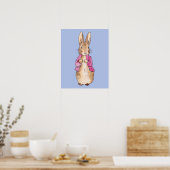 Klassiek konijn roze jas poster (Keuken)