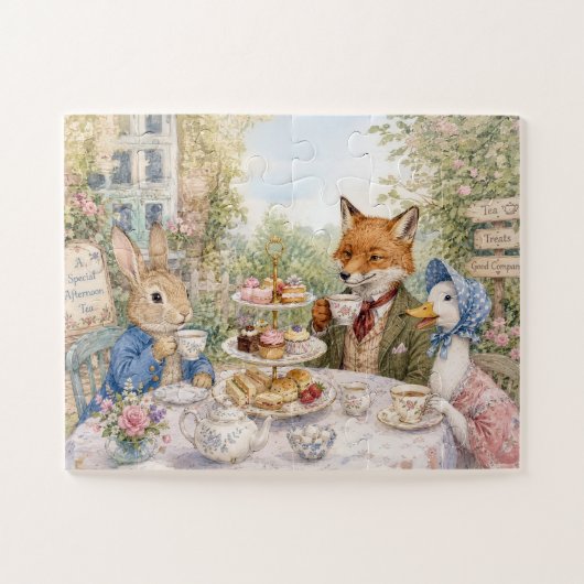 Klassiek Konijn Vos & Eend Legpuzzel (Horizontaal)