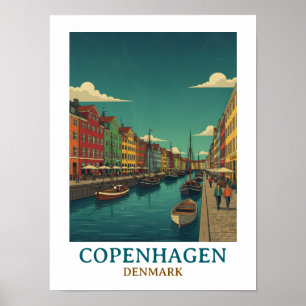 Klassiek Kopenhagen Denemarken Historische Archite Poster
