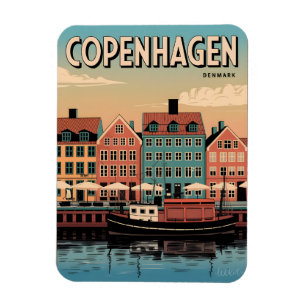 Klassiek Kopenhagen Denemarken kleurrijke huizen c Magneet