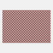 Klassiek koper, bruin geruit inpakpapier vel (Voorkant 2)